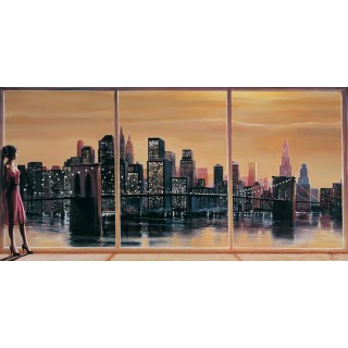 Manhattan Sunset - 50X100cm