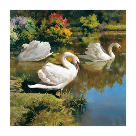 The Swans Family - 70X70cm