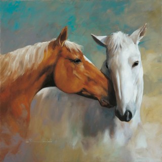 Making Friends - 70X70cm