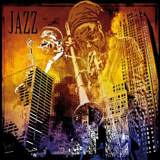 Jazz In The City - 70X70cm